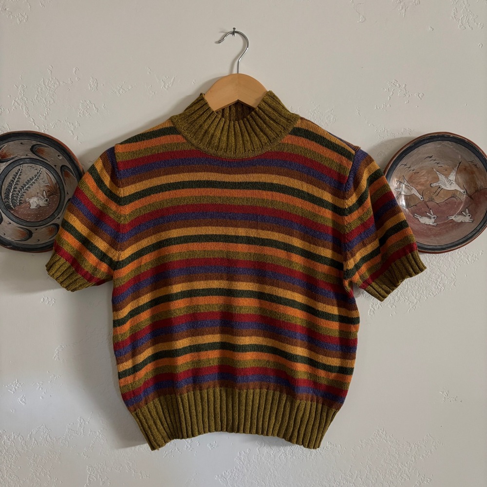 90's Vintage Liz Claiborne Lizsport Mock Neck T-Shirt Sweater